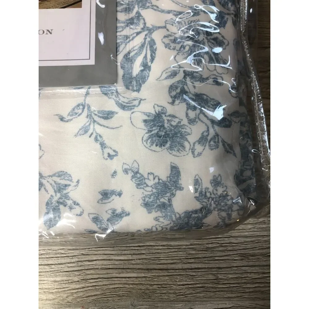 Simply Shabby Chic Rachel Ashwell Bohemian White Blue KING Duvet Cover Set-NIP